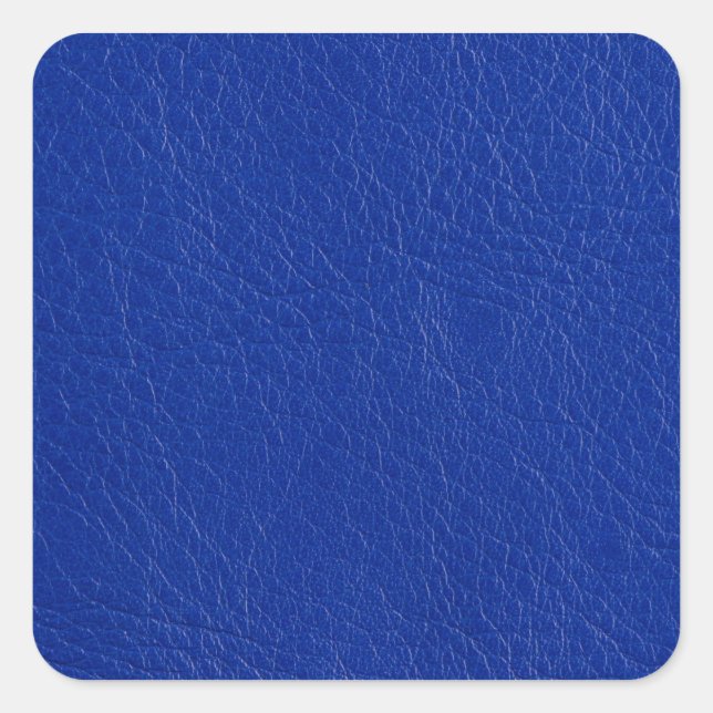 Sticker Carré Cuir bleu (Devant)
