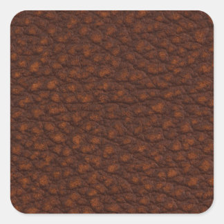 Sticker Carré Cuir rouge