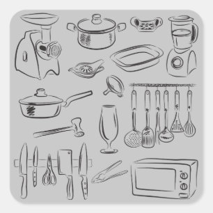 Sticker Carré Cuisson