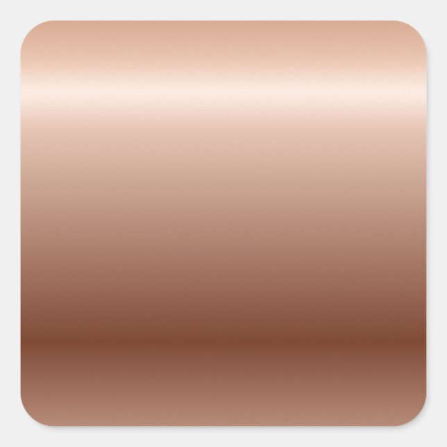 Sticker Carré Cuivre vintage #14 (Devant)