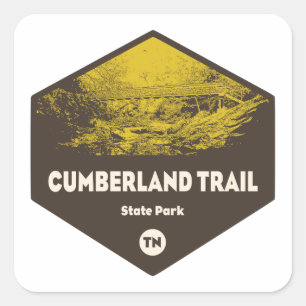 Sticker Carré Cumberland Trail State Park Tennessee