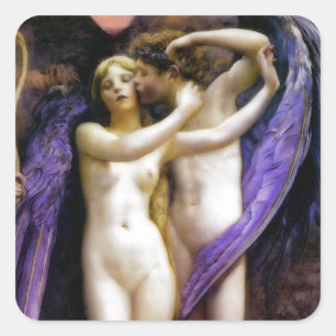 Sticker Carré Cupidé et psychique