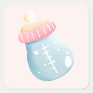 Sticker Carré Cute de Bottle
