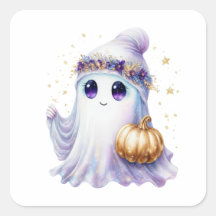 Cute Ghost Neon Halloween Bougie Éffrayante saison