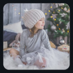 Sticker Carré Cute little child girl and the Christmas tree .jp<br><div class="desc">girl</div>