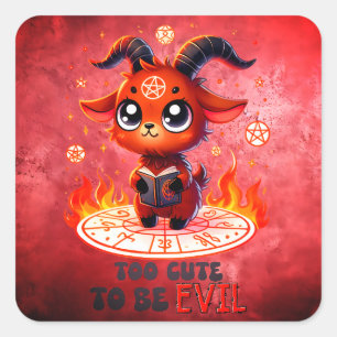 Sticker Carré Cutesse infernale