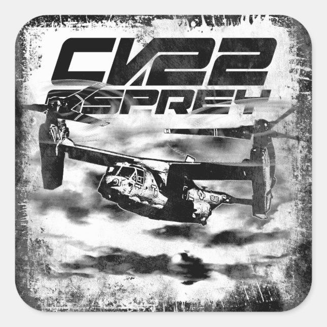 Sticker Carré CV-22 OSPREY (Devant)