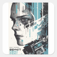 Cyber Vision - Poster d'Art Futuriste