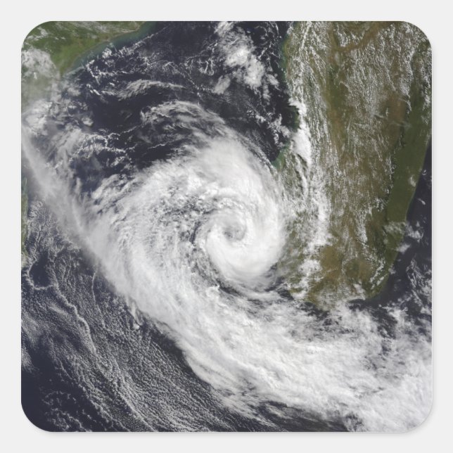 Sticker Carré Cyclone tropical Izilda (Devant)