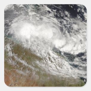 Sticker Carré Cyclone tropical Olga sur le nord-est de l'Austral