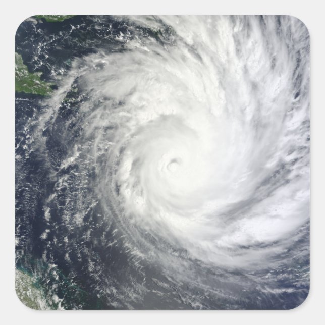 Sticker Carré Cyclone tropical Yasi (Devant)