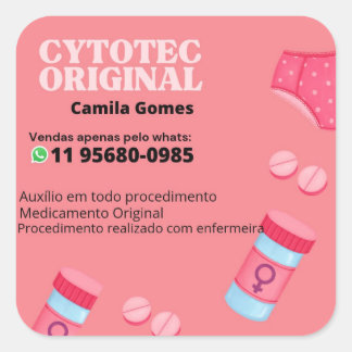 Sticker Carré Cytotec misoprostol original whats 11956800985 Mou
