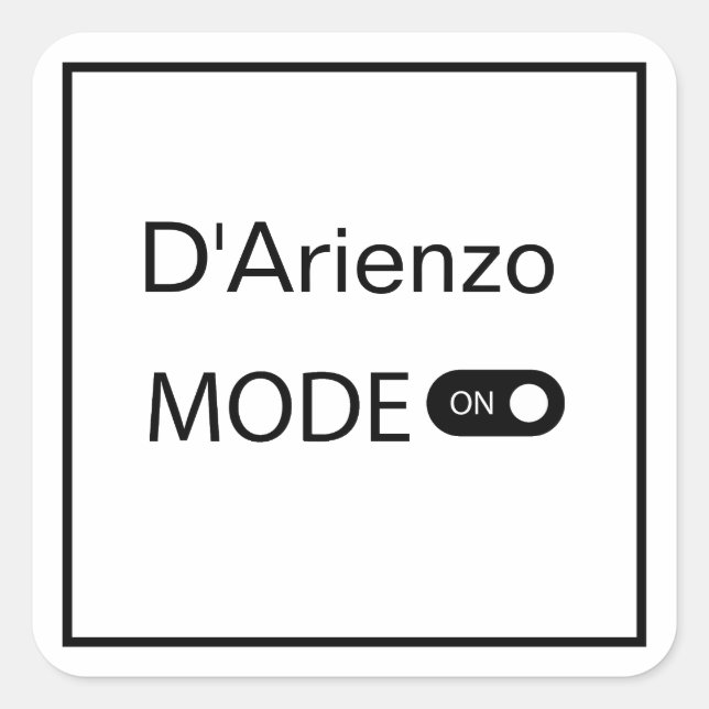 Sticker Carré D Arienzo mode drôle Tanguero Tango Dancer Milonga (Devant)