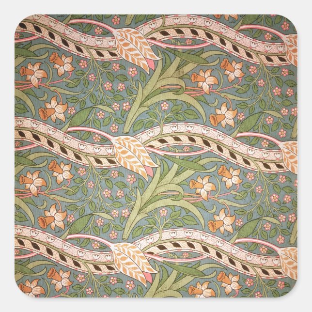 Sticker Carré Daffodil Chintz', 1875 (Devant)