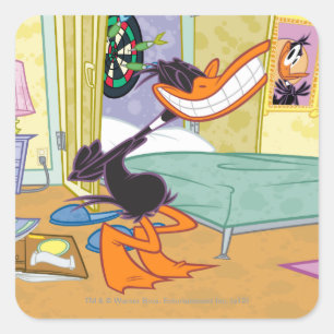 Sticker Carré DAFFY DUCK™ Big Smile