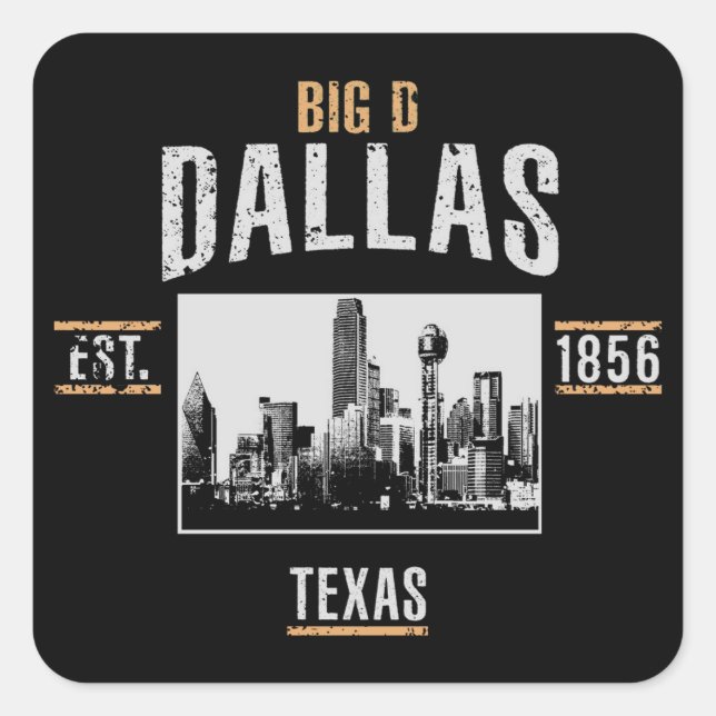 Sticker Carré Dallas (Devant)
