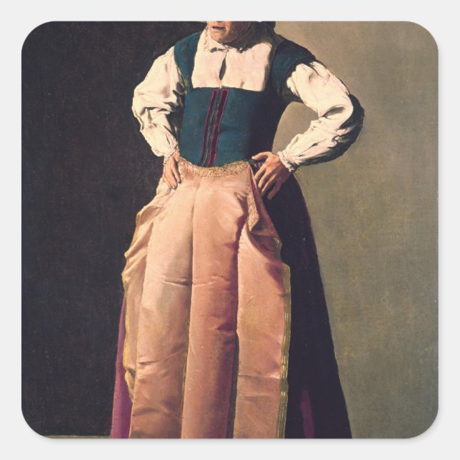 Sticker Carré Dame âgée, c.1618-19 (Devant)