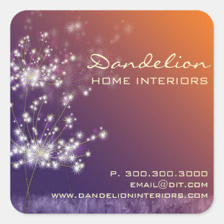 Sticker Carré Dandelions Publicité d'entreprise intérieure
