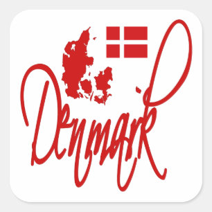 Sticker Carré Danemark