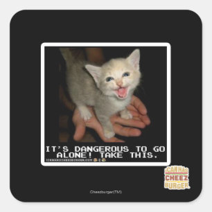 Sticker Carré dangereux