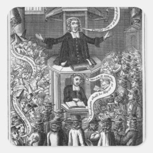 Sticker Carré Daniel Burgess, illustration de "Portraits"