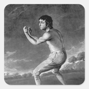 Sticker Carré Daniel Mendoza, gravé par Henry Kinsbury, 1789