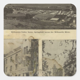 Sticker Carré Dans et au sujet d'Eugene, l'Orégon