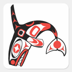 STICKER CARRÉ DANS LES EAUX PROFONDES