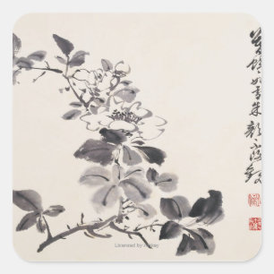 Sticker Carré Dans l'imitation du ½ de ¿ de Xu Weiï s fleurit
