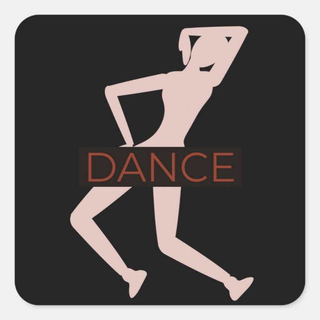Sticker Carré Danse (Devant)