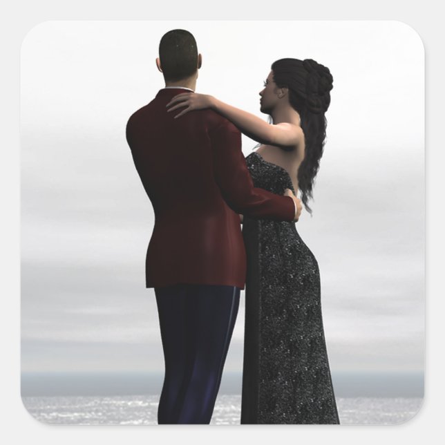 Sticker Carré Danse avec moi (Devant)