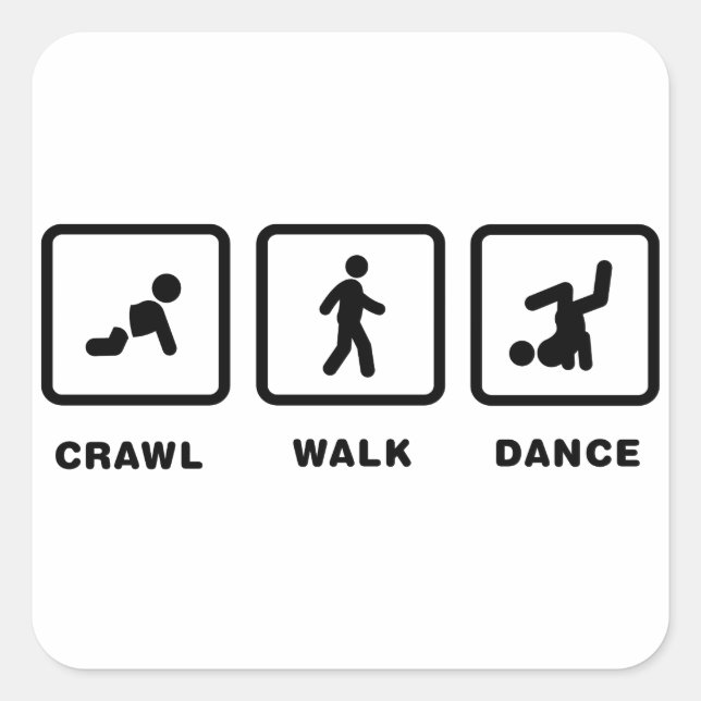 Sticker Carré Danse de rupture (Devant)