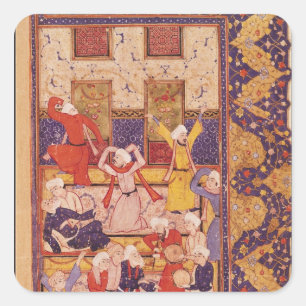 Sticker Carré Danse d'initiation, d'un livre de poèmes