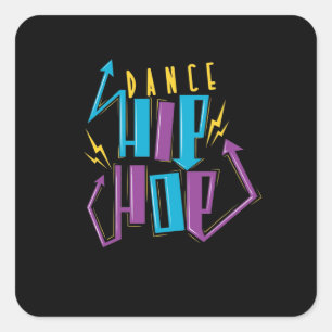 Sticker Carré Danse Hip hop