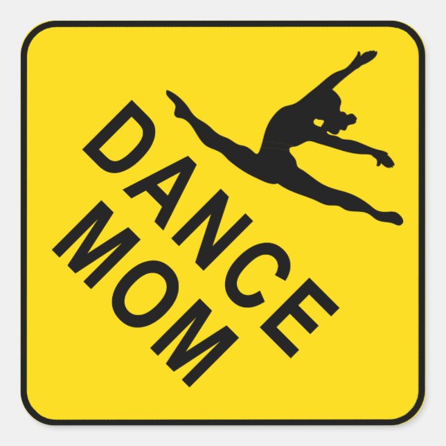 Sticker Carré Danse maman (Devant)
