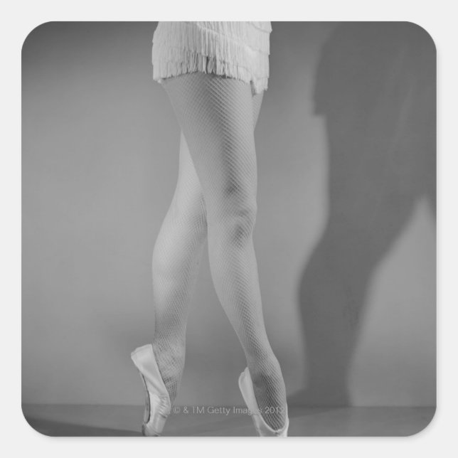 Sticker Carré Danseur de ballet (Devant)