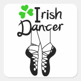 Sticker Carré Danseur irlandais