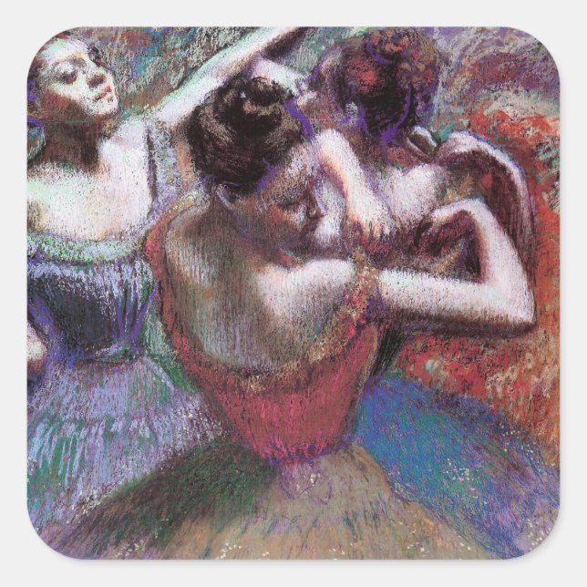 Sticker Carré Danseurs par Degas (Devant)