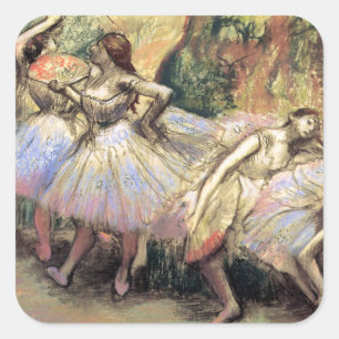 Sticker Carré Danseurs par Degas