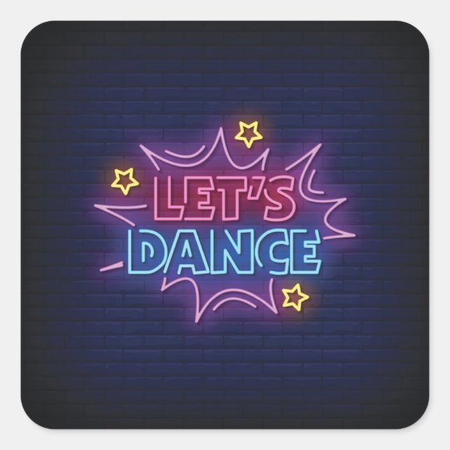 Sticker Carré Dansons (Devant)
