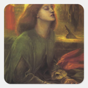 Sticker Carré Dante Gabriel Rossetti - Beata Beatrix