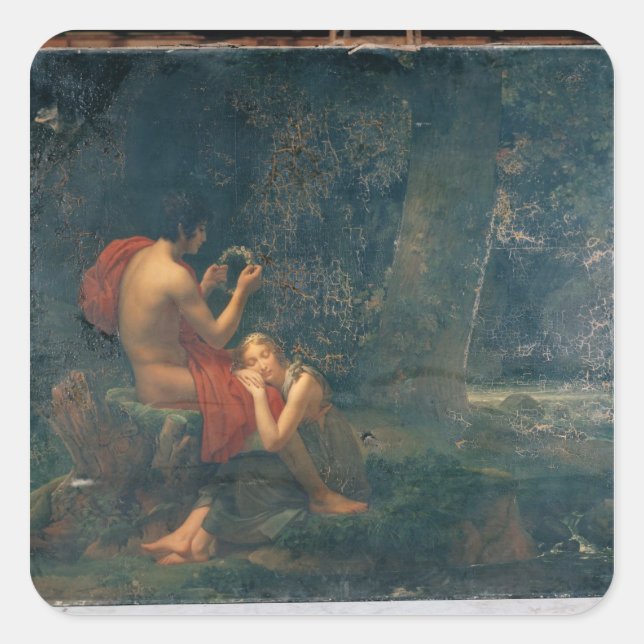 Sticker Carré Daphnis et Chloe, 1824-25 (Devant)