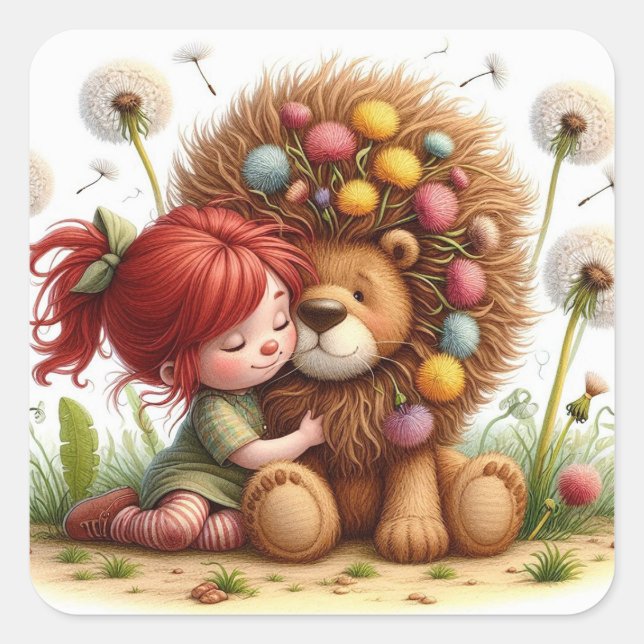 Sticker Carré Darling Dandelion (Devant)