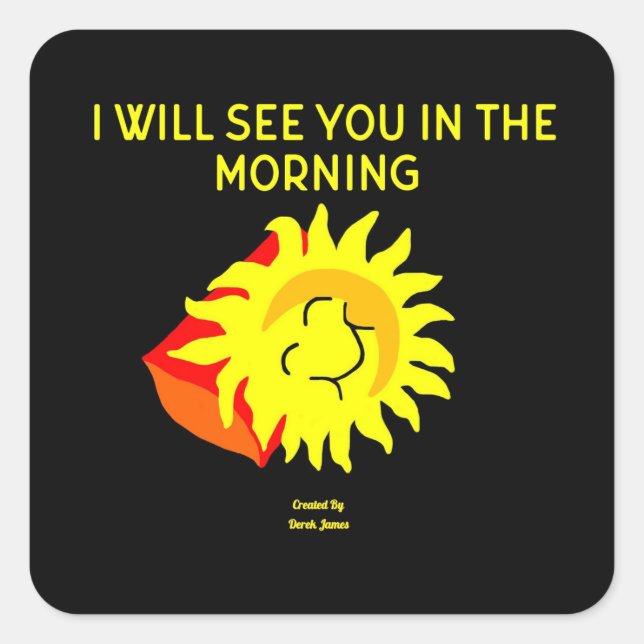 Sticker Carré de bonne nuit (Devant)