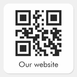 Sticker Carré de code QR personnalisé