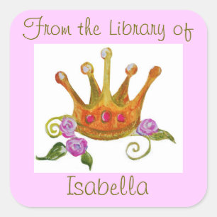 Sticker Carré "De la bibliothèque" de l'autocollant