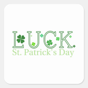 Sticker Carré de la chance de la Saint Patrick