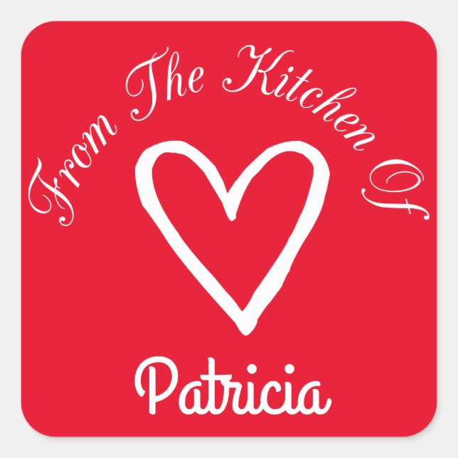 Sticker Carré De La Cuisine De (Devant)