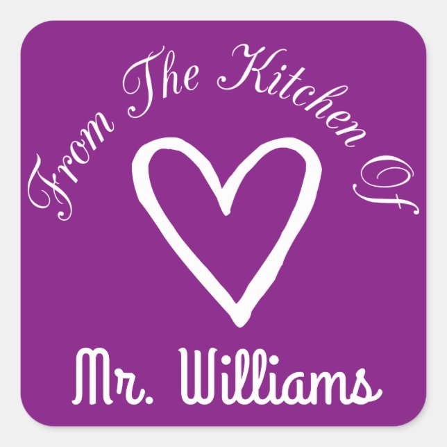 Sticker Carré De La Cuisine De (Devant)