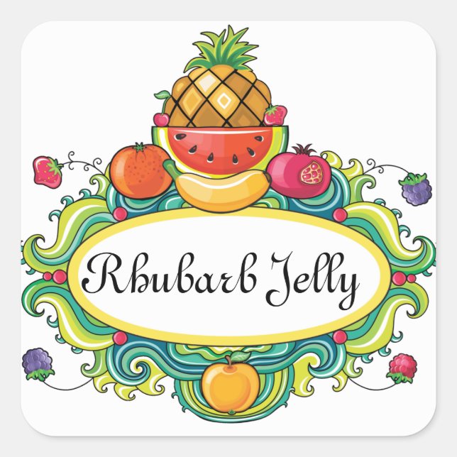 Sticker Carré De la cuisine - SRF (Devant)